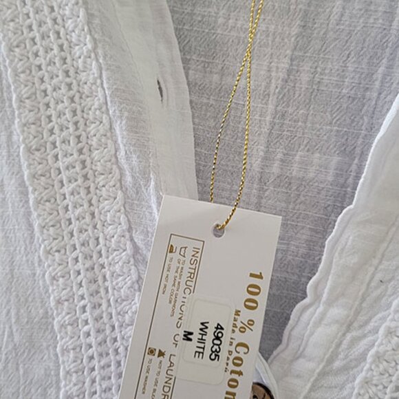 NEW with TAGS: Peasant Blouse Summer Cover Up - Picture 9 of 15